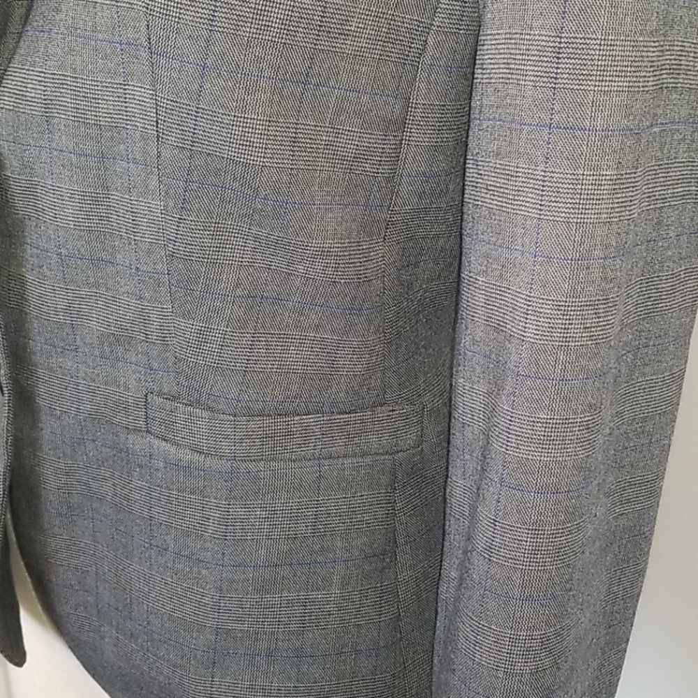 Calvin Klein Glen Plaid 2 Button Jacket NWT SZ 2 - Picture 8 of 16